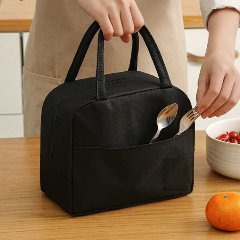 Insulated Water Resistance Lunch bag Black