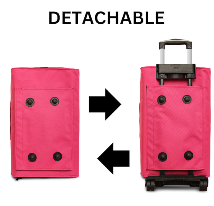 Suitcase trolley duffle garment bags Men Women (Unisex) - pink -45 ltr